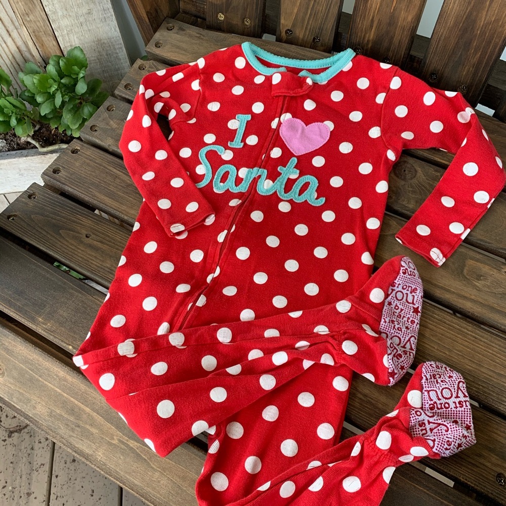 Carter’s I Love Santa Christmas Jammies